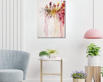 CY TWOMBLY、「無題」（2004年）、ジクレー版画、抽象表現主義、壁飾り