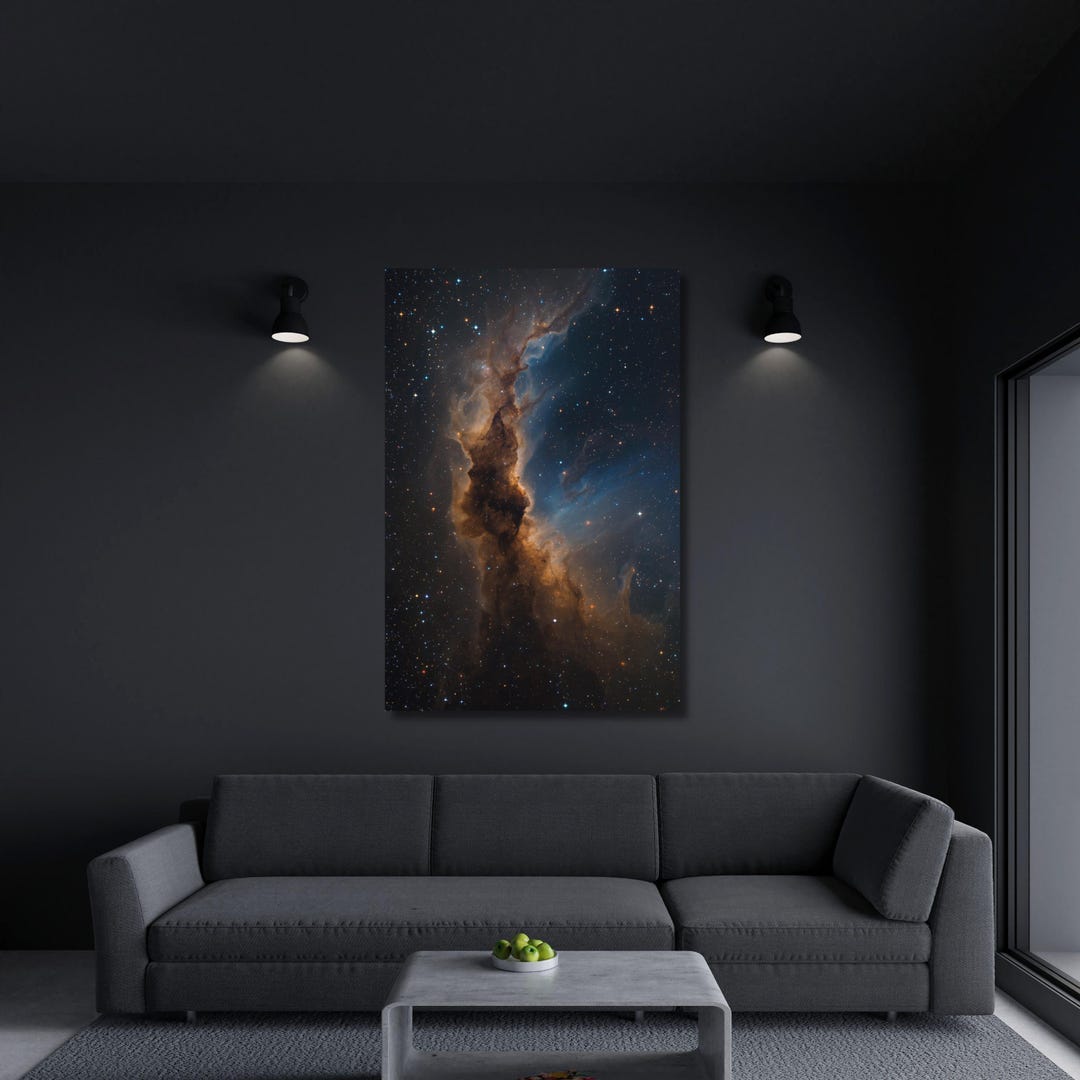 Galaxy Nebula Wall Art, Deep Space Poster, Cosmic Star Cloud Print ...