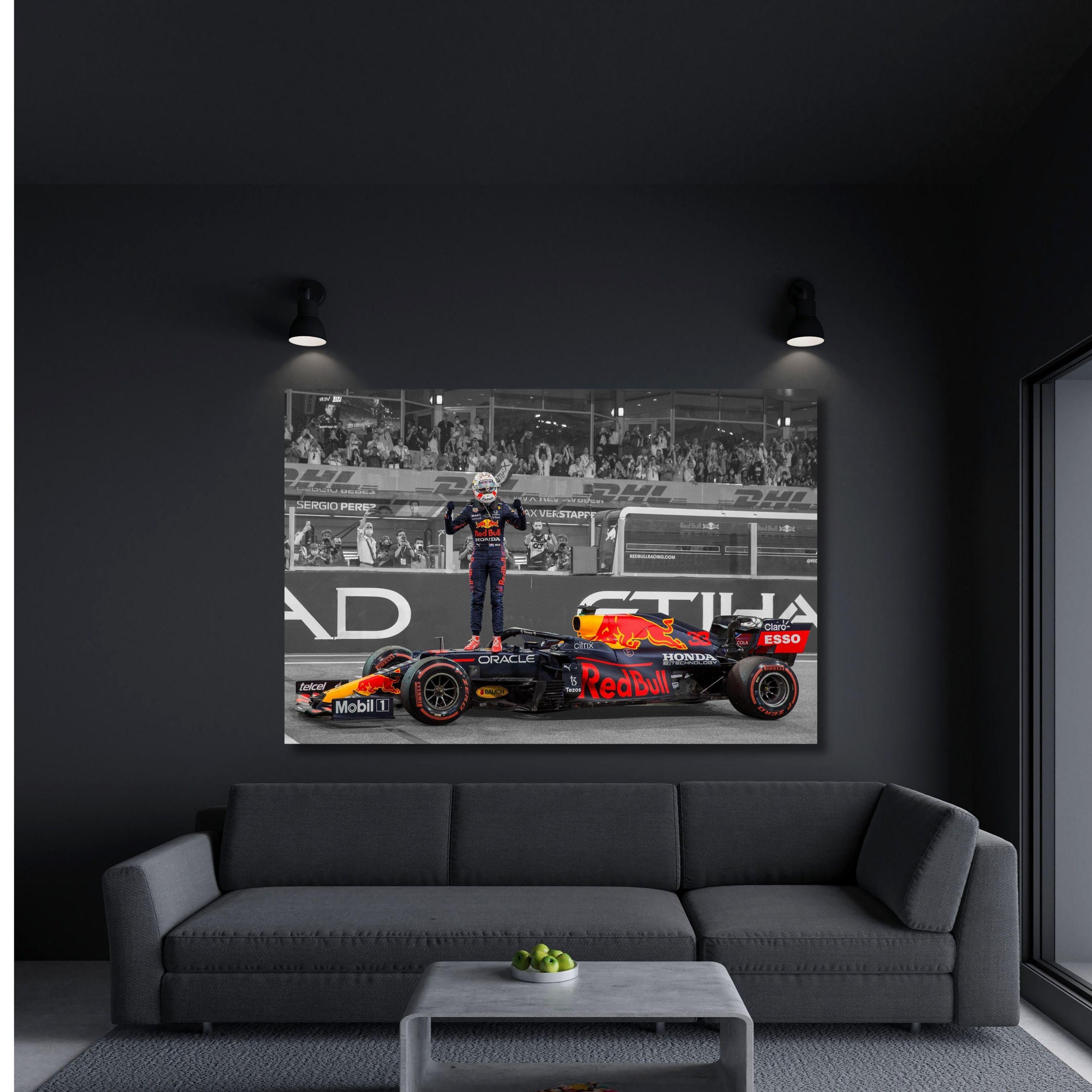 Max Verstappen F1 Canvas Print: Red Bull Racing Victory Poster - Etsy
