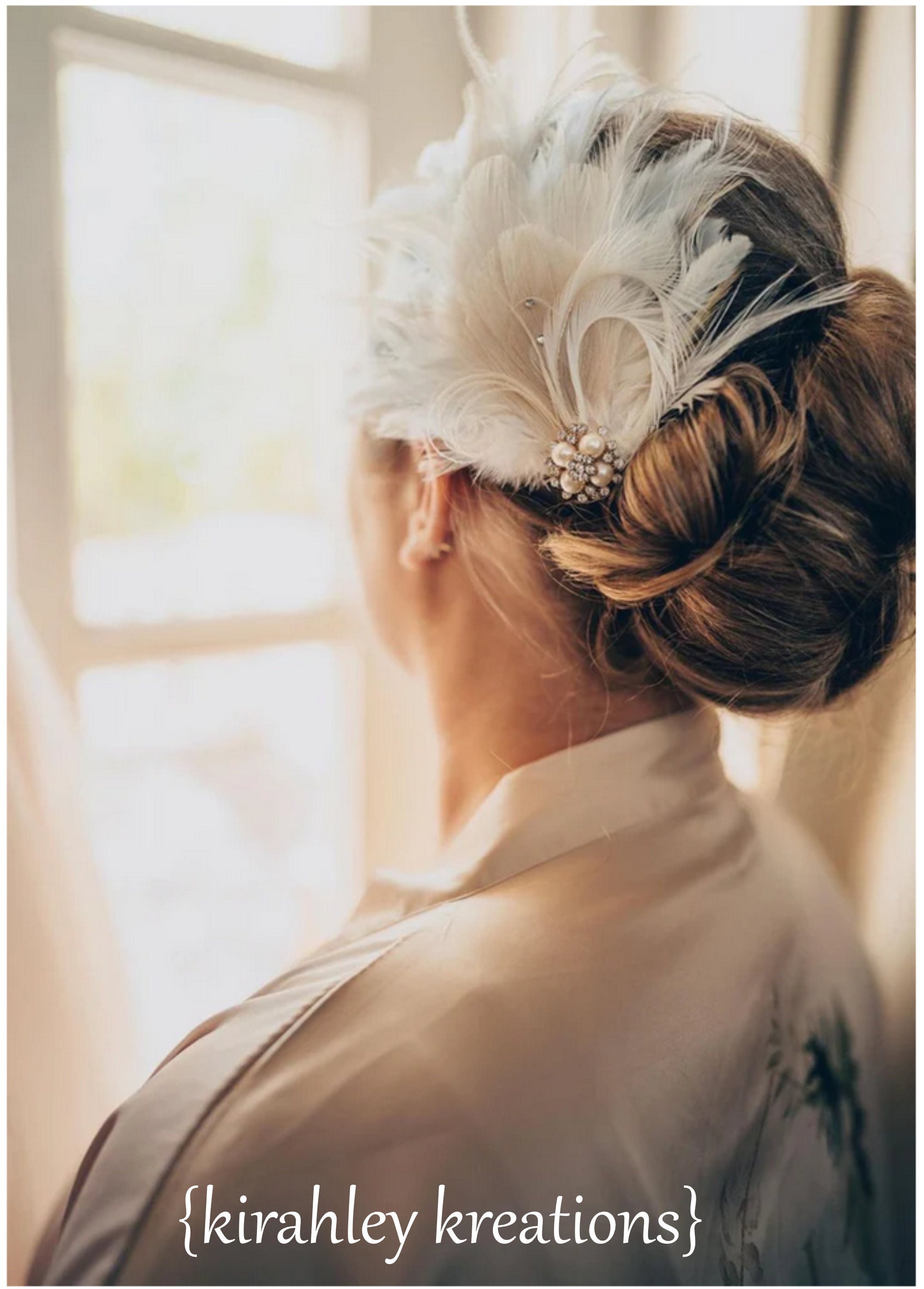Bridal belt and/or hairpiece set Bridal Hair Piece Sets – Seleny International main image 4