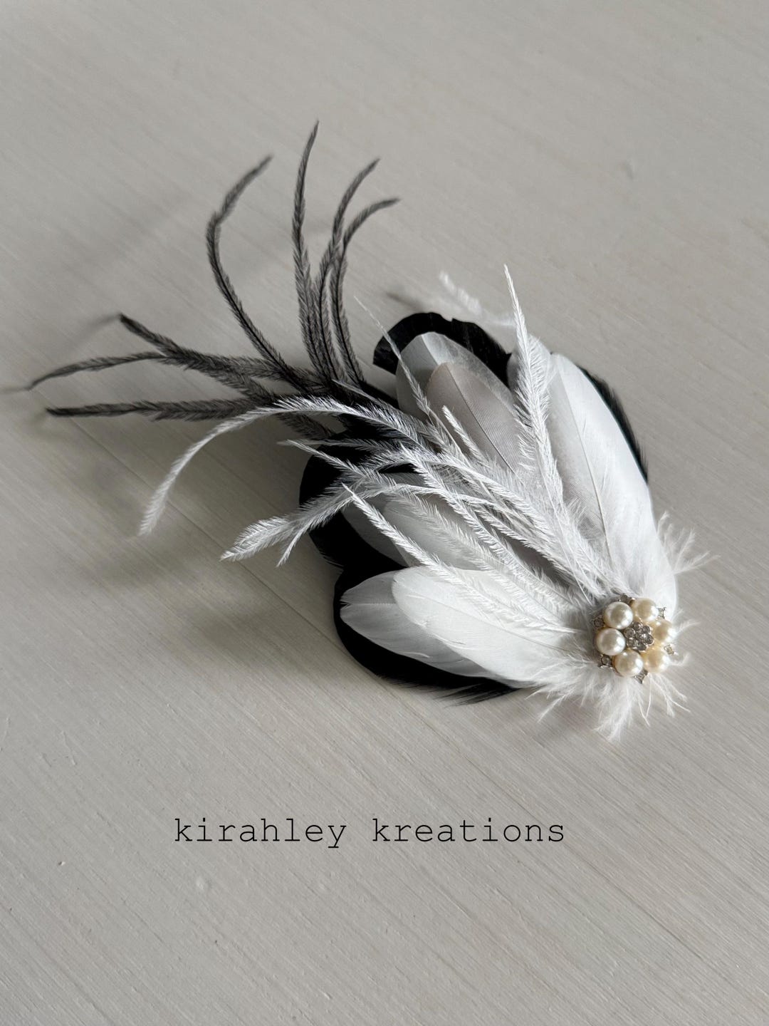 Flapper Kopfschmuck Mit Schwarzen Federn & Strass – Gatsby Style Haarspange Für Parties
