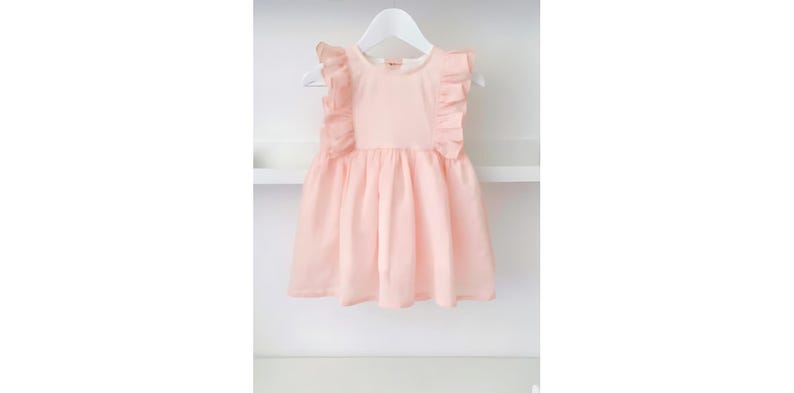 Toddler Ruffle Dress Sewing Pattern 2T-4T, Girls Dress DIY, Easy Kids ...