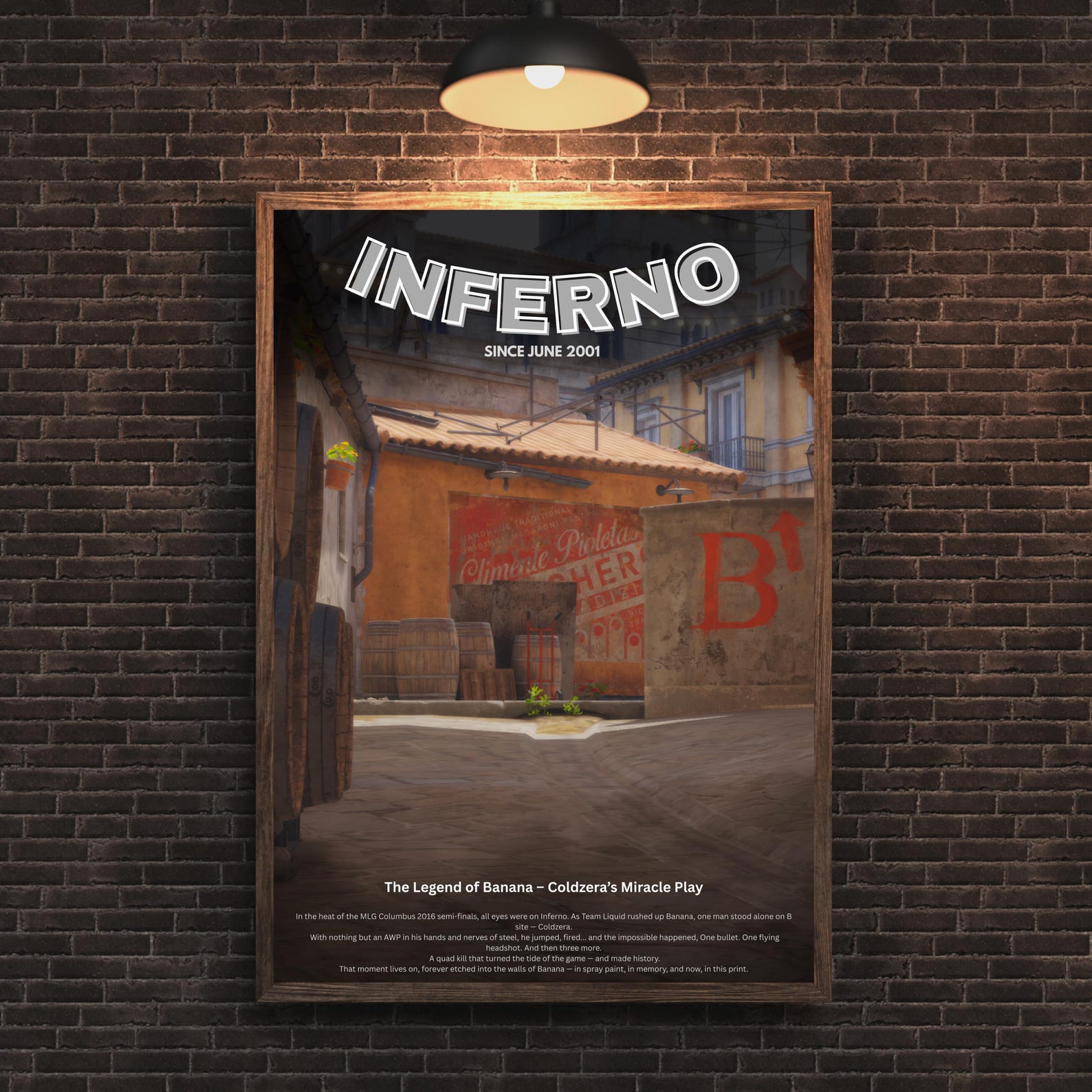 Inferno CS:GO Poster | Coldzera AWP Graffiti Tribute (digital Print) - Etsy