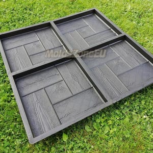 Mold for concrete Paving slabs, Stone pattern, Concrete garden, Stepping stone, Path Yard, Garden walkway &#39;California Wood&#39; DIY