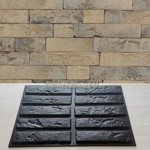 Mold for Wall Decoration, Artificial Stone and Tiles from plaster, concrete, gypsum &#39;Oxford&#39; SET 10 pcs DIY