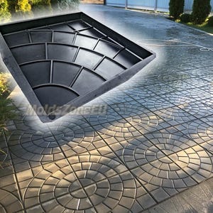 Mold for concrete Paving slabs, Stone pattern, Concrete garden, Stepping stone, Path Yard, Garden walkway &#39;Web&#39; DIY