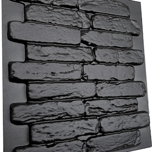 Mold for Wall 3D panels, stone, facade decorative tile, artificial brick, for plaster, gypsum or concrete &quot;Barcelona&quot;
