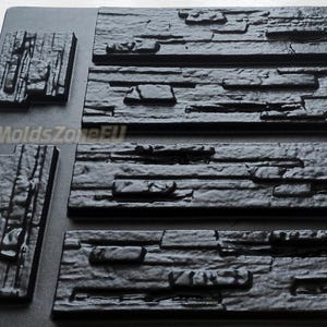 Mold for Wall Decoration, Artificial Stone and Tiles from plaster, concrete, gypsum &#39;Athens&#39; SET 6 pcs DIY