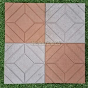 Mold for concrete Paving slabs, Stone pattern, Concrete garden, Stepping stone, Path Yard, Garden walkway &#39;Chrismas Tree&#39; DIY