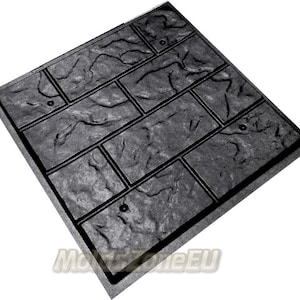 Mold for Wall 3D panels, stone, facade decorative tile, artificial brick, for plaster, gypsum or concrete &quot;Fortress&quot;