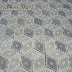 Mold for concrete Paving slabs, Stone pattern, Concrete garden, Stepping stone, Path Yard, Garden walkway &#39;Rhombus&#39; DIY