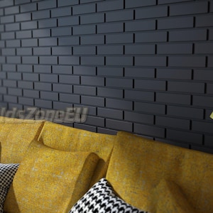 Mold for Wall 3D panels, stone, facade decorative tile, artificial brick, for plaster, gypsum or concrete &quot;Straight bricks&quot;