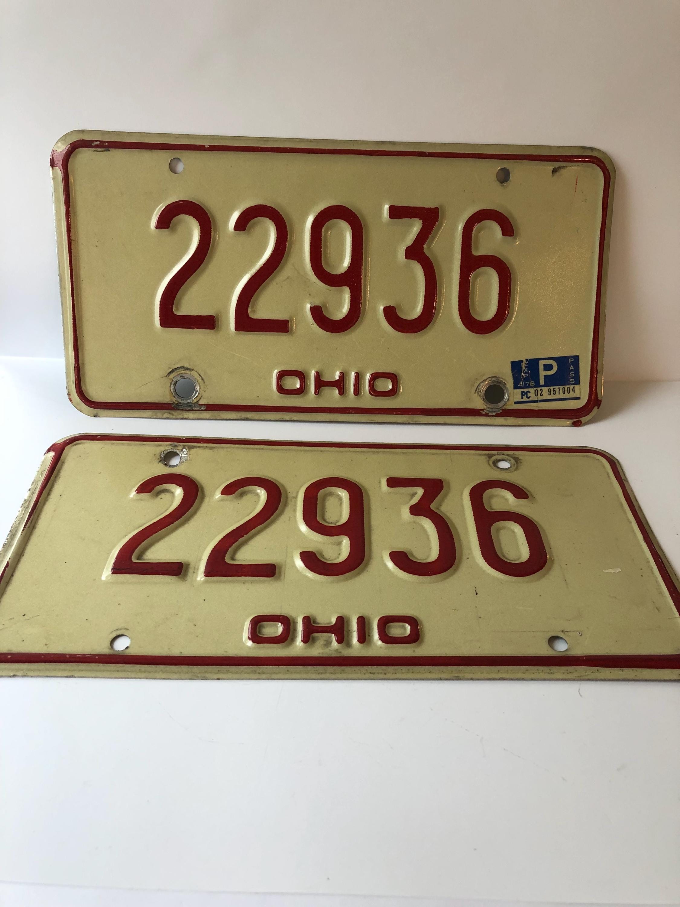 Vintage license plates ohio - Etsy 日本