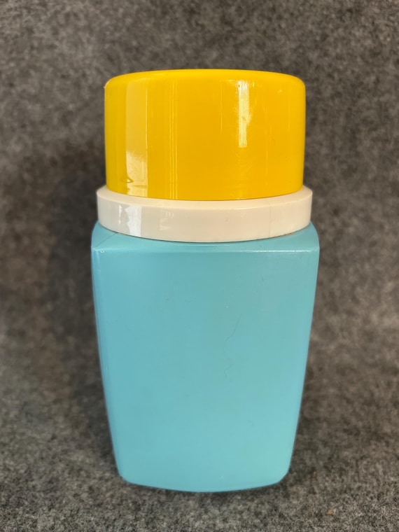 Vintage Light Blue Plastic Thermos King Seeley 8 Ounce, Thermos