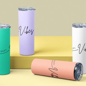Inspirational Skinny Tumbler for therapy inspired souls Gift for Wellness Daily Motivational Reminder Tumbler gift for her tumbler