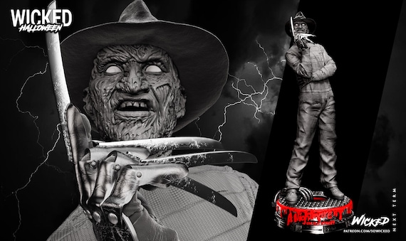 Freddy Krueger Nightmare on Elm Street stl file for 3d printing