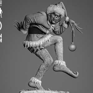 The Grinch 3d Statue Model kit unassembled not painted
