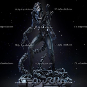 Alien 3d Statue Model kit unassembled not painted