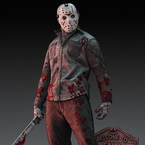 Friday the 13th Jason 3d Statue Model kit unassembled not painted