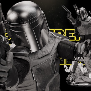 Star Wars Jango Fett bounty hunter stl file for 3d printing