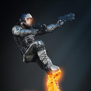 Guardians of the Galaxy Star Lord Comic style stl file for 3d printing