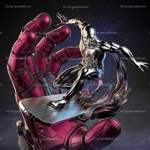 Silver Surfer 3d Statue Model kit unassembled not painted