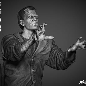 Horror classic Frankenstein stl file for 3d printing