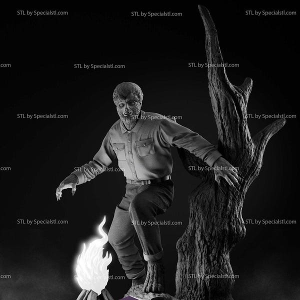 Horror classic The Wolfman stl file for 3d printing