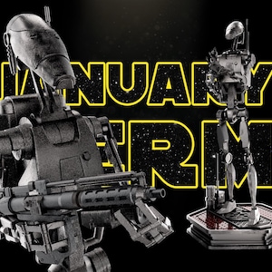 Star Wars Combat Droid stl file for 3d printing