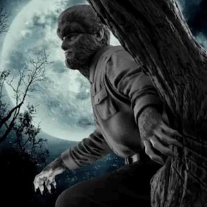 Horror Classic The Wolfman 3d Statue Model kit unassembled not painted