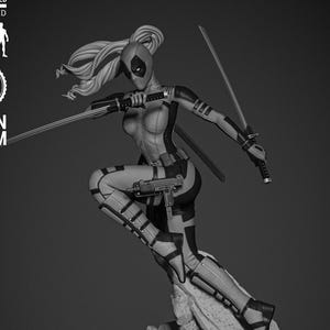 Lady Deadpool 2024 stl file for 3d printing