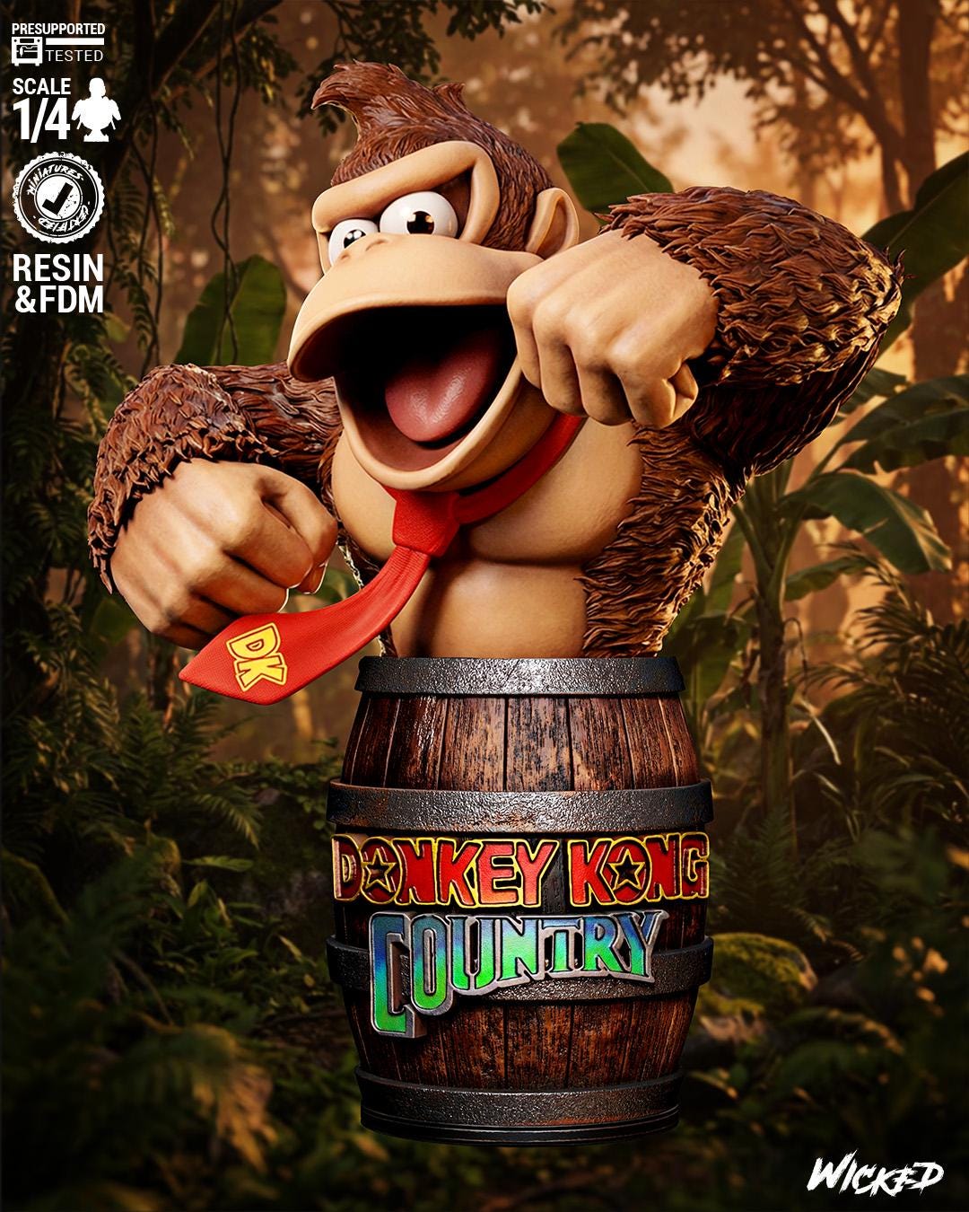 STATUE DONKEY KONG SUR GBA 15 cm © 2002