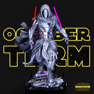 Darth Revan 3d Statue Model kit unassembled not painted