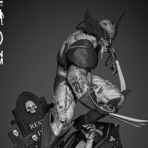 Wolverine Zombie stl file for 3d printing