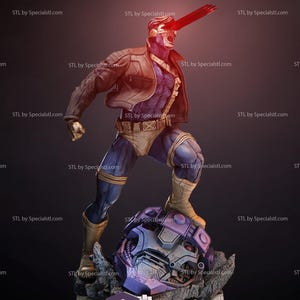 X-Men Cyclops Comic Style  3d Statue Model kit unassembled not painted