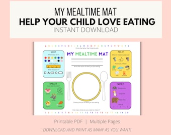 Feeding Therapy Placemat: Picky Eater Printable Resource (Digital Download)