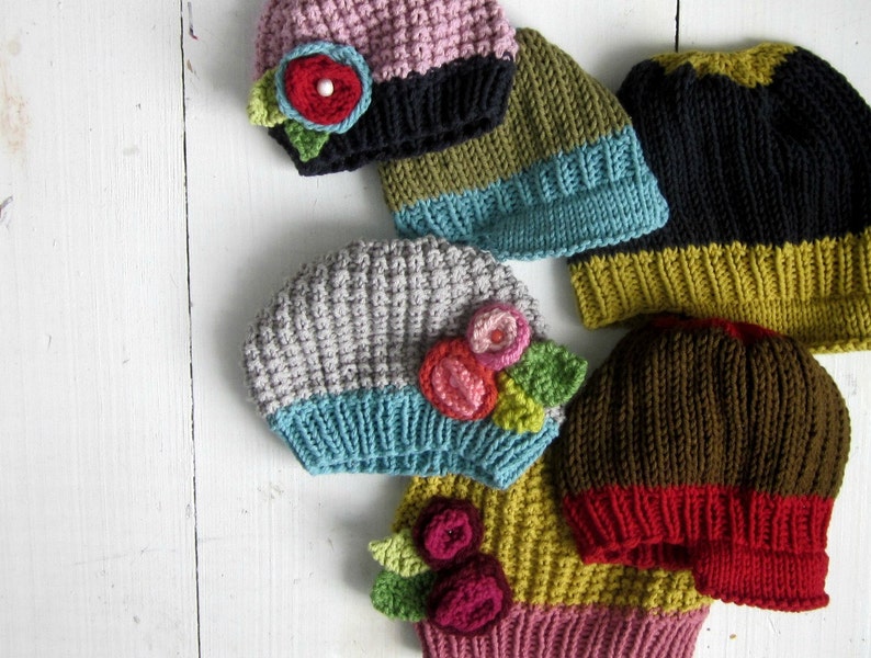 KNITTING PATTERN Baby Newsboy Hat Instant Digital Download Etsy