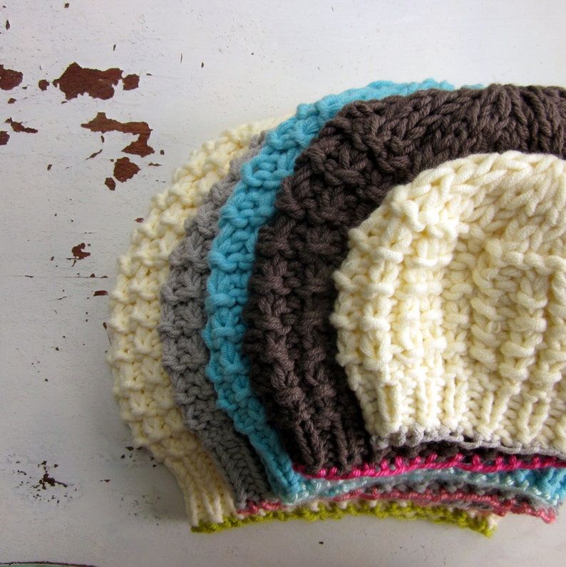Download Knitting pattern winter hat bulky yarn knitting pattern PDF | Etsy