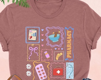 Preppy Pharmacy Shirt, Healthcare Worker Shirt, Preppy Pharmacist Shirt, Medical Shirt, Pharmacy School Gift, Pharmacy Technician Shirt