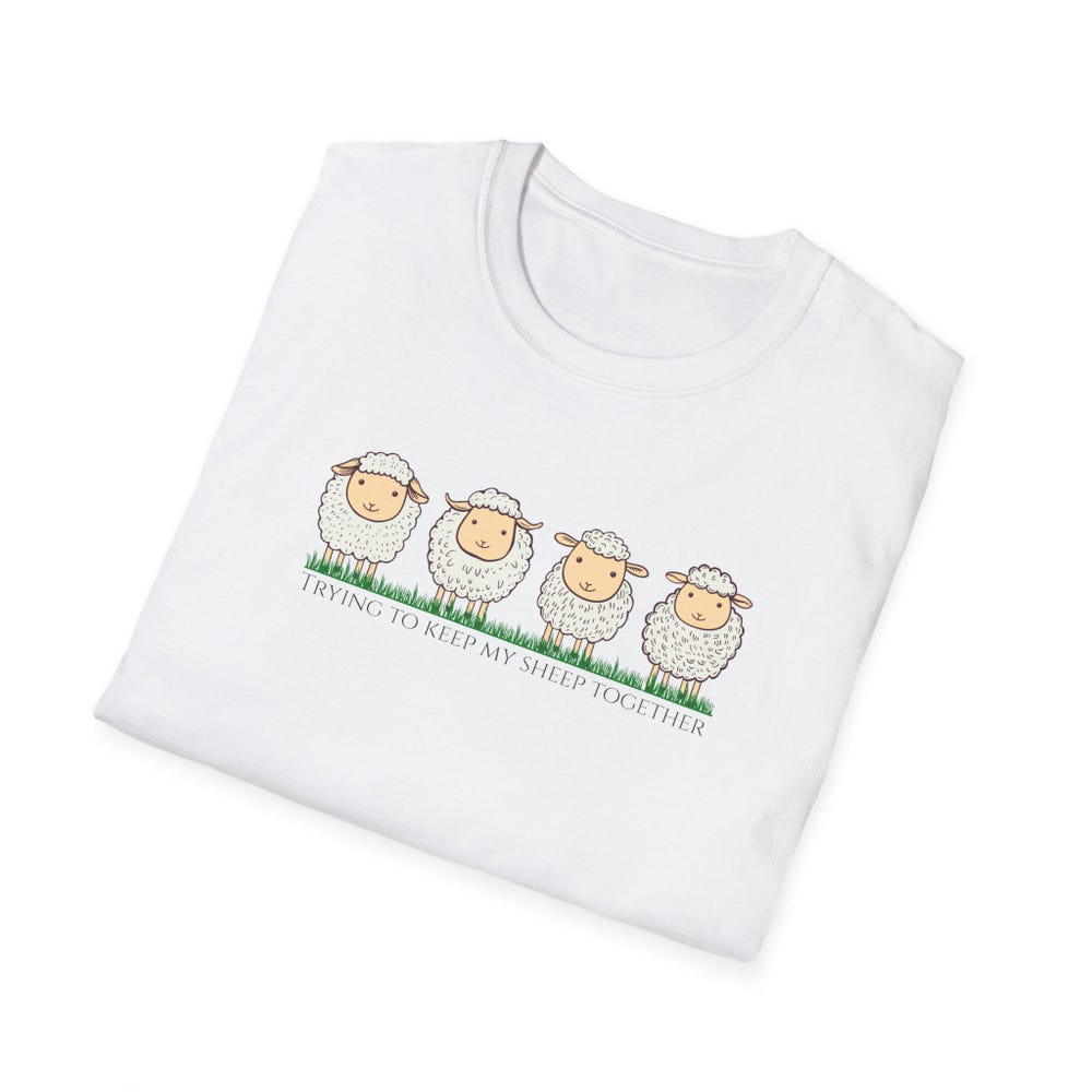Gift For Farmers,Funny Sheep T-Shirt - Perfect For Sheep Lovers, Great For Animal, Humor Shirt For Friends, Relaxed Fit For Casual Wear Livingmall