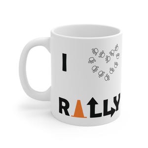 Rally Obedience Mug – 11oz White Ceramic Coffee Cup for Dog Trainers, AKC Dog Sport Gift, Funny Dog Lover Mug, Pet Owner Gift Idea