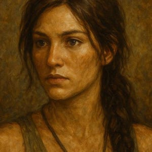 Oil Painting Lara Croft inspired by Tomb Raider - digital file
