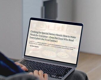 Cocina para necesidades dietéticas especiales: Cómo preparar comidas que todos puedan comer.