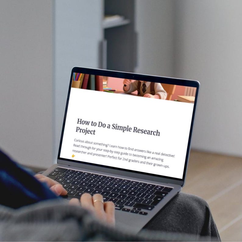 Simple Research Text Visual How to Do a Simple Research Project - Etsy