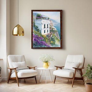Italien Wall Art Print | Sommer Wand Kunst | Küsten Kunst | Küstenwand Kunst | Wohnkultur Kunstdruck | Amalfi Poster