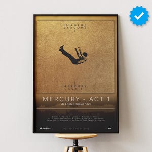 Imagine Dragons Poster | Mercury - Act 1 Poster | Album Poster Prints | Wall Decor Posters | Album Cover | Pop Music Poster