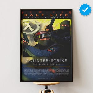 Counter Strike Poster | Gaming Poster | Video Game Prints | Wall Decor Posters | Gaming Gift | Video Game Poster | Gaming Decor