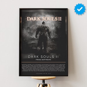 Dark Souls 2 Poster | Gaming Poster | Video Game Prints | Wall Decor Posters | Gaming Gift | Video Game Poster | Gaming Decor