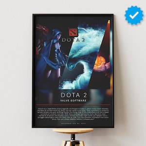 Dota 2 Poster | Gaming Poster | Video Game Prints | Wall Decor Posters | Gaming Gift | Video Game Poster | Gaming Decor