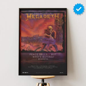 Megadeth Poster | Peace Sells... But Who&#39;s Buying? Poster | Album Poster Prints | Wall Decor Posters | Album Cover | Metal Music Poster